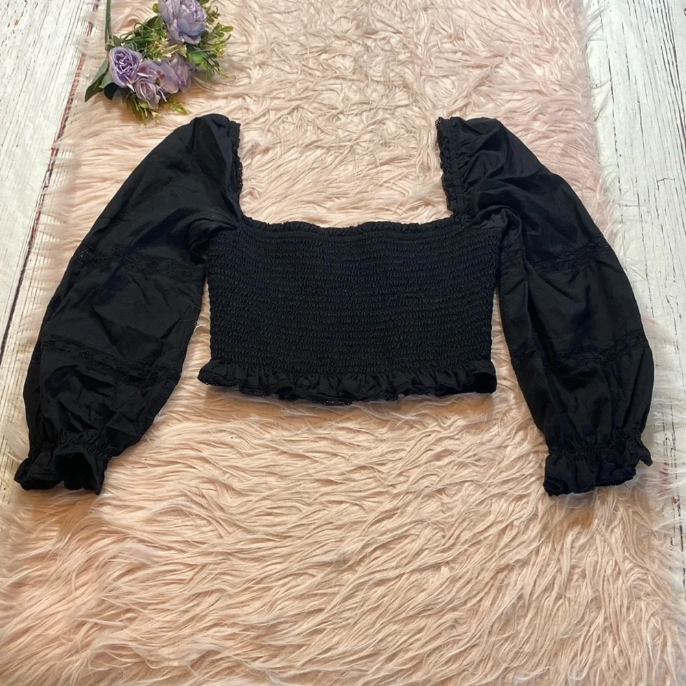Aritzia Wilfred Soiree Top in Black sz XS